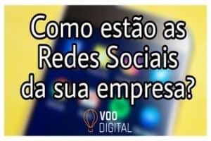 mídias sociais da sua empresa