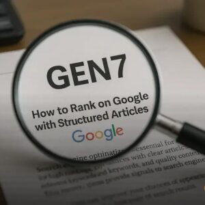 Como aparecer no Google usando artigos estruturados com o método GEN7