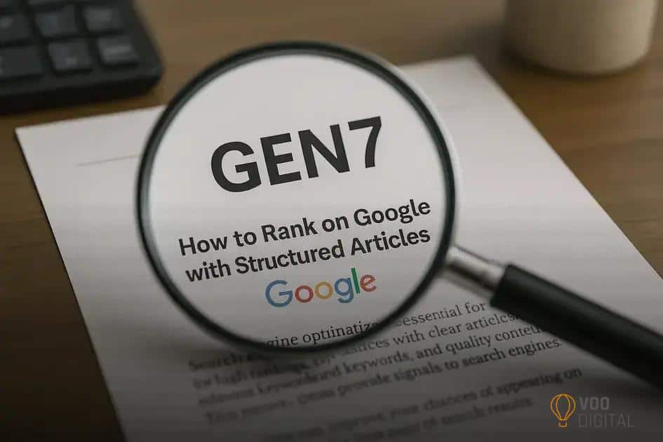 como aparecer no google usando GEN7